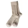Beige knitted socks and other basic styles for both men and women Item Picture